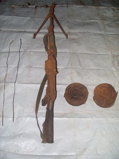 Trainees Found Hidden Cache of Weapons