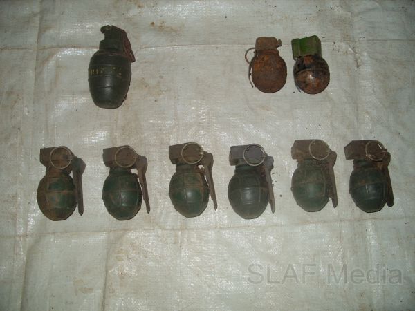 Trainees Found Hidden Cache of Weapons