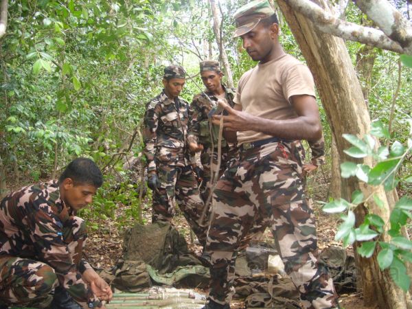 Trainees Found Hidden Cache of Weapons