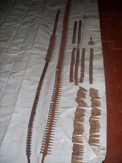 Trainees Found Hidden Cache of Weapons