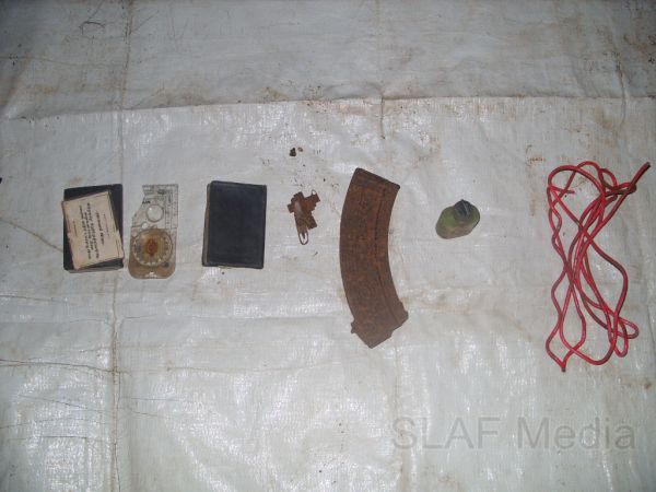 Trainees Found Hidden Cache of Weapons