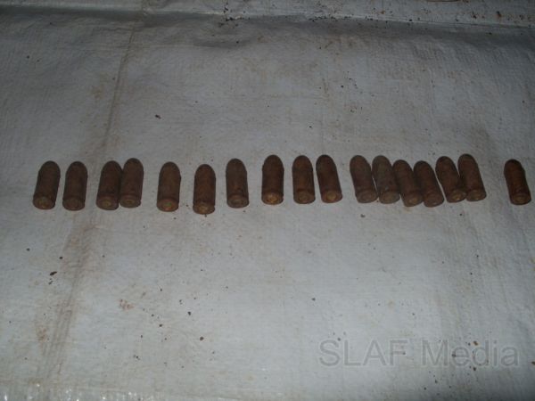 Trainees Found Hidden Cache of Weapons