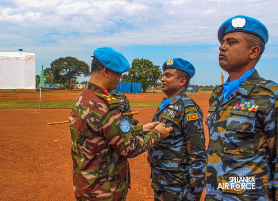 A ‘GUWAN
MIMEDAL AWARDING PARADE HONOURS 9TH SLAF CONTINGENT'S COMMITMENT TO
MINUSCA AT CENTRAL AFRICAN REPUBLIC