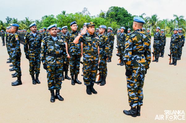 8TH CONTINGENT OF UN PEACEKEEPING MISSION TO THE CENTRAL AFRICAN REPUBLIC PASS OUT AT SLAF BASE KATUNAYAKE