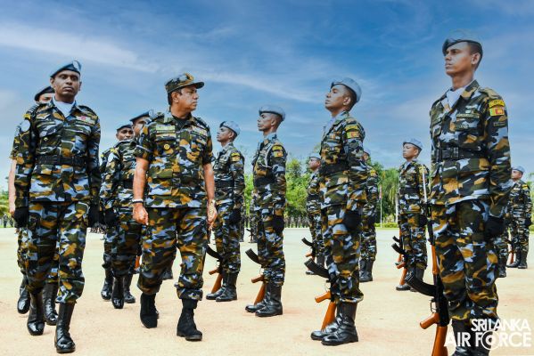 8TH CONTINGENT OF UN PEACEKEEPING MISSION TO THE CENTRAL AFRICAN REPUBLIC PASS OUT AT SLAF BASE KATUNAYAKE
