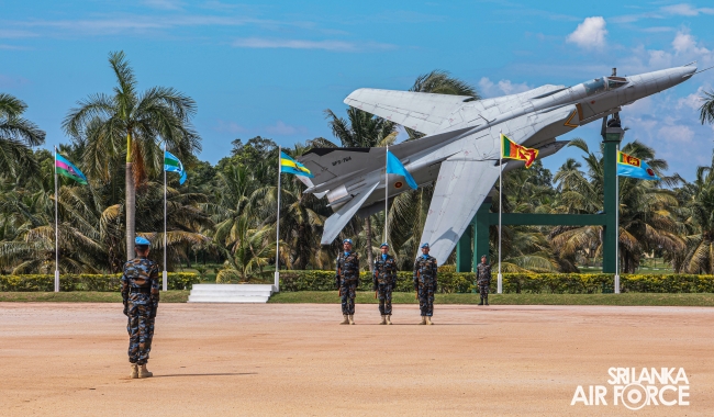 PASS OUT PARADE OF NO. 10 SLAF AVIATION CONTINGENT FOR UN PEACEKEEPING MISSION IN CENTRAL AFRICAN REPUBLIC