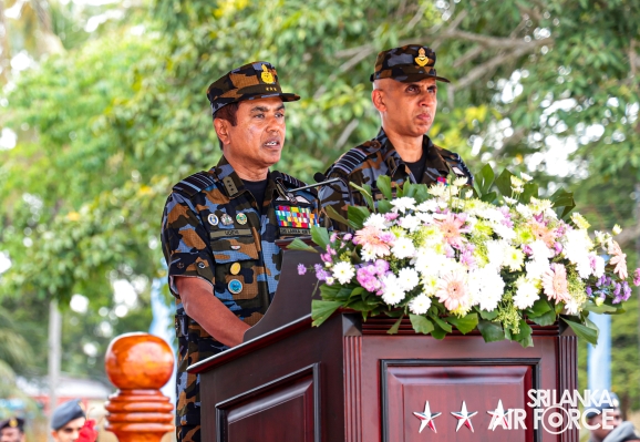 PASS OUT PARADE OF NO. 10 SLAF AVIATION CONTINGENT FOR UN PEACEKEEPING MISSION IN CENTRAL AFRICAN REPUBLIC