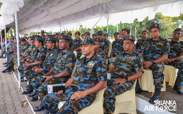 PASS OUT PARADE OF NO. 10 SLAF AVIATION CONTINGENT FOR UN PEACEKEEPING MISSION IN CENTRAL AFRICAN REPUBLIC