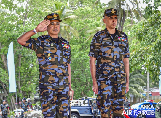 PASS OUT PARADE OF NO. 10 SLAF AVIATION CONTINGENT FOR UN PEACEKEEPING MISSION IN CENTRAL AFRICAN REPUBLIC