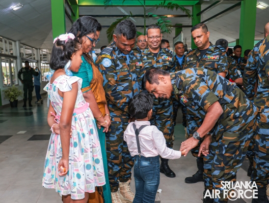 PASS OUT PARADE OF NO. 10 SLAF AVIATION CONTINGENT FOR UN PEACEKEEPING MISSION IN CENTRAL AFRICAN REPUBLIC
