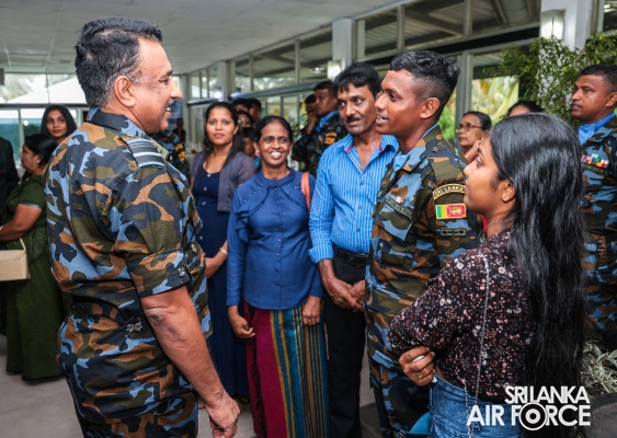 PASS OUT PARADE OF NO. 10 SLAF AVIATION CONTINGENT FOR UN PEACEKEEPING MISSION IN CENTRAL AFRICAN REPUBLIC