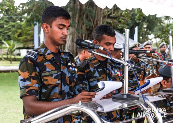 PASS OUT PARADE OF NO. 10 SLAF AVIATION CONTINGENT FOR UN PEACEKEEPING MISSION IN CENTRAL AFRICAN REPUBLIC