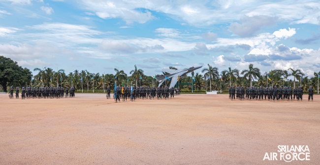 PASS OUT PARADE OF NO. 10 SLAF AVIATION CONTINGENT FOR UN PEACEKEEPING MISSION IN CENTRAL AFRICAN REPUBLIC