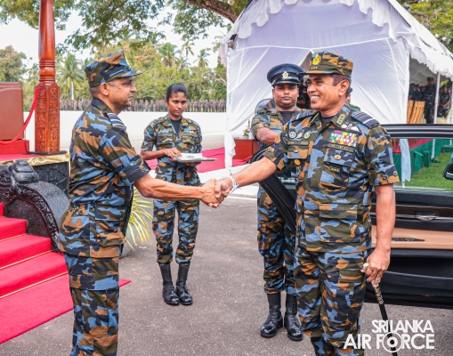 PASS OUT PARADE OF NO. 10 SLAF AVIATION CONTINGENT FOR UN PEACEKEEPING MISSION IN CENTRAL AFRICAN REPUBLIC