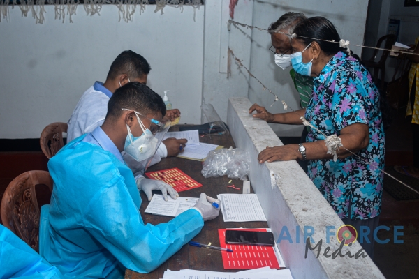 SLAF ESTABLISHES VACCINATIONS CENTRES AS SRI LANKA ACCELERATES
VACCINATION DRIVE IN WESTERN PROVINCE