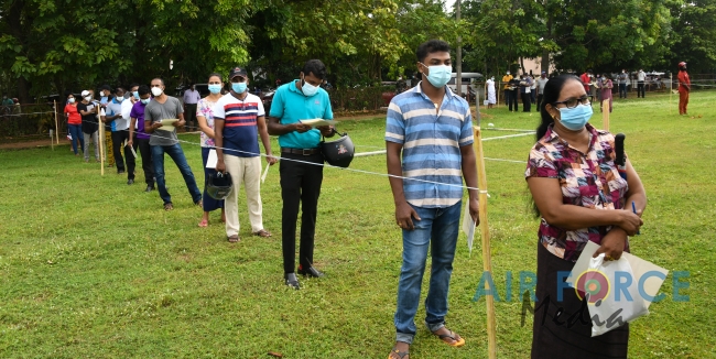SLAF ESTABLISHES VACCINATIONS CENTRES AS SRI LANKA ACCELERATES
VACCINATION DRIVE IN WESTERN PROVINCE