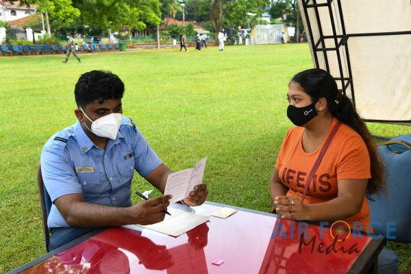 SLAF ESTABLISHES VACCINATIONS CENTRES AS SRI LANKA ACCELERATES
VACCINATION DRIVE IN WESTERN PROVINCE