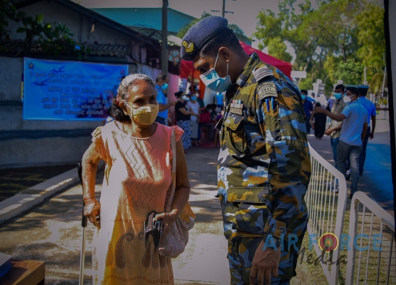 SLAF ESTABLISHES VACCINATIONS CENTRES AS SRI LANKA ACCELERATES
VACCINATION DRIVE IN WESTERN PROVINCE