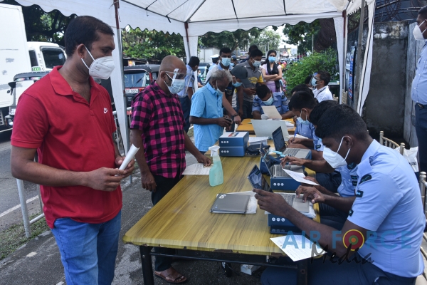 SLAF ESTABLISHES VACCINATIONS CENTRES AS SRI LANKA ACCELERATES
VACCINATION DRIVE IN WESTERN PROVINCE