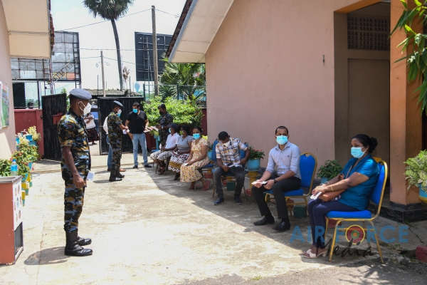 SLAF ESTABLISHES VACCINATIONS CENTRES AS SRI LANKA ACCELERATES
VACCINATION DRIVE IN WESTERN PROVINCE