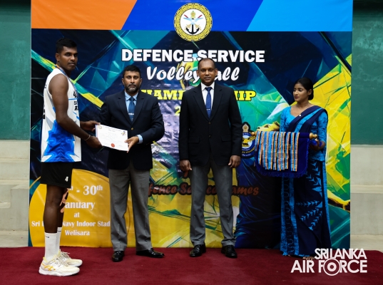 SLAF SECURES DOUBLE VICTORY AT 13TH DEFENCE SERVICES VOLLEYBALL TOURNAMENT