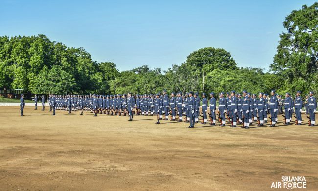 COMMANDER'S INSPECTION AT SLAF STATION WEERAWILA