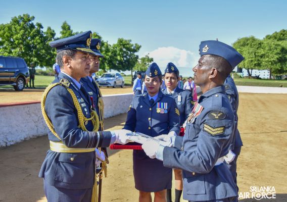 COMMANDER'S INSPECTION AT SLAF STATION WEERAWILA