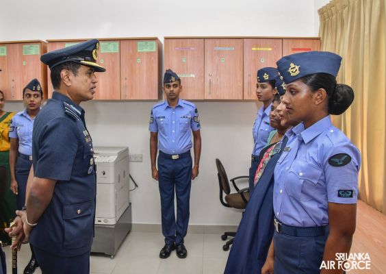 COMMANDER'S INSPECTION AT SLAF STATION WEERAWILA