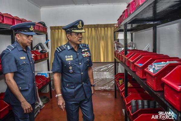 COMMANDER'S INSPECTION AT SLAF STATION WEERAWILA