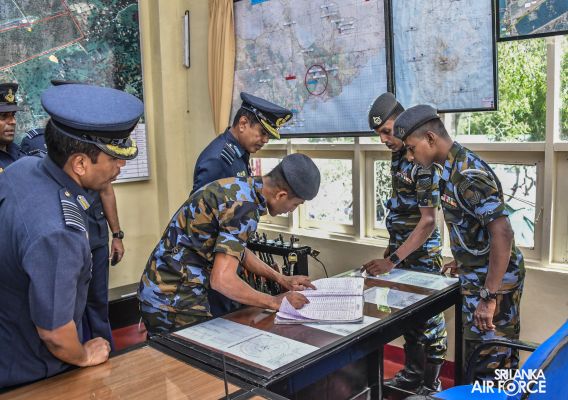 COMMANDER'S INSPECTION AT SLAF STATION WEERAWILA