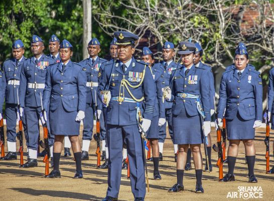 COMMANDER'S INSPECTION AT SLAF STATION WEERAWILA