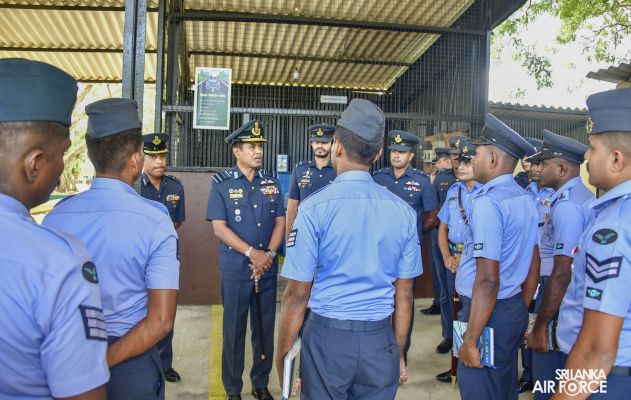 COMMANDER'S INSPECTION AT SLAF STATION WEERAWILA