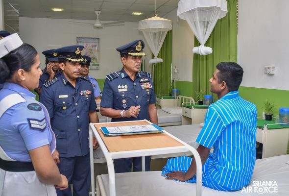 COMMANDER'S INSPECTION AT SLAF STATION WEERAWILA
