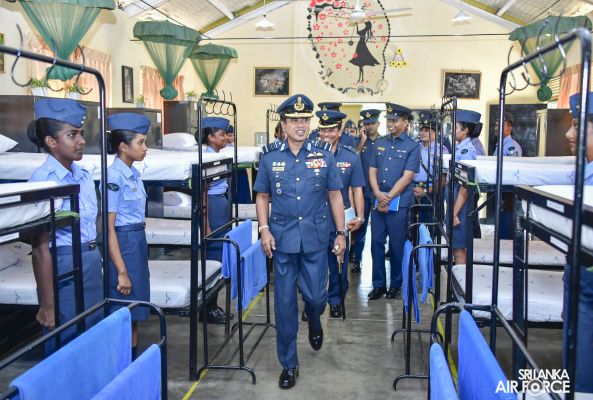 COMMANDER'S INSPECTION AT SLAF STATION WEERAWILA