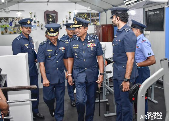 COMMANDER'S INSPECTION AT SLAF STATION WEERAWILA
