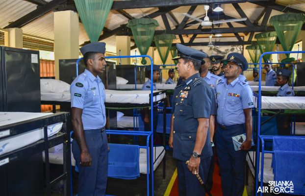 COMMANDER'S INSPECTION AT SLAF STATION WEERAWILA