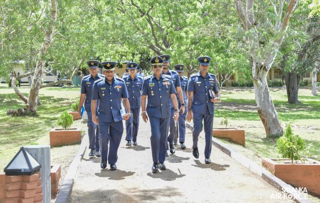 COMMANDER'S INSPECTION AT SLAF STATION WEERAWILA