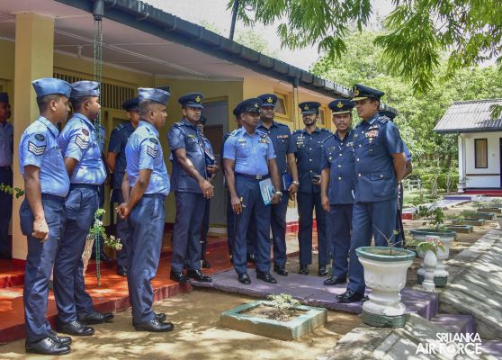 COMMANDER'S INSPECTION AT SLAF STATION WEERAWILA