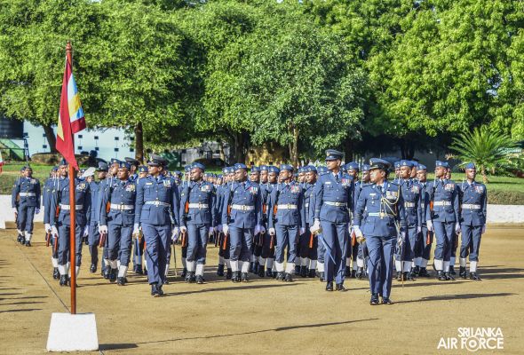 COMMANDER'S INSPECTION AT SLAF STATION WEERAWILA