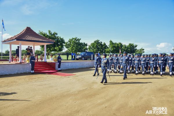 COMMANDER'S INSPECTION AT SLAF STATION WEERAWILA