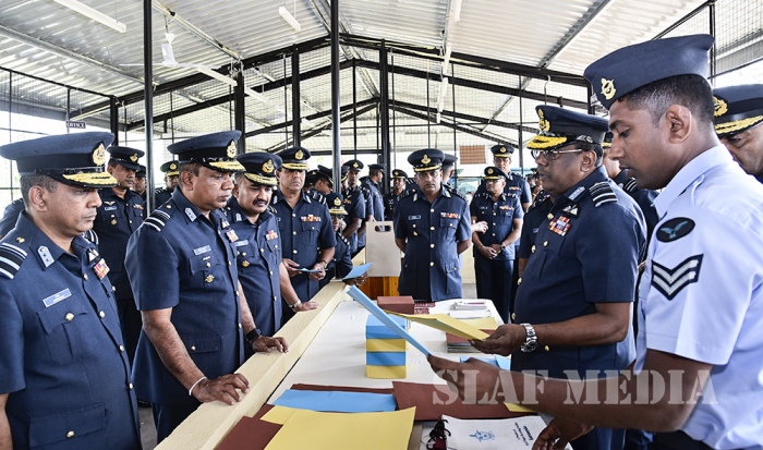 Commander Declared open Rubberized Coir Mattress and Waste Paper Recycling Facility at SLAF Base Katunayake
