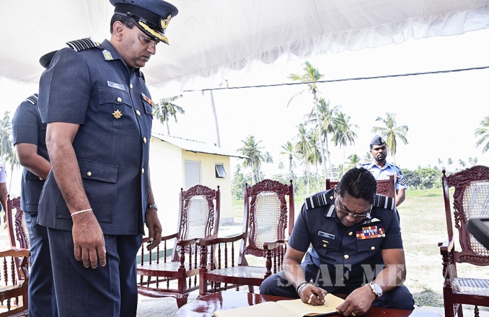 Commander Declared open Rubberized Coir Mattress and Waste Paper Recycling Facility at SLAF Base Katunayake