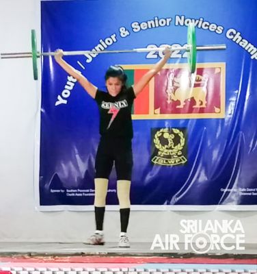 SLAF WOMEN’S WEIGHTLIFTING TEAM SECURES THE RUNNERS UP IN SRI LANKA NOVICES WEIGHTLIFTING CHAMPIONSHIP – 2022