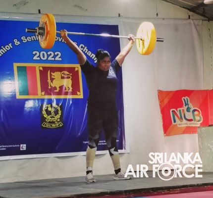 SLAF WOMEN’S WEIGHTLIFTING TEAM SECURES THE RUNNERS UP IN SRI LANKA NOVICES WEIGHTLIFTING CHAMPIONSHIP – 2022