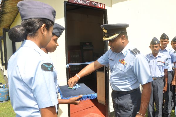A yogurt project was declared open at SLAF TTS Ekala